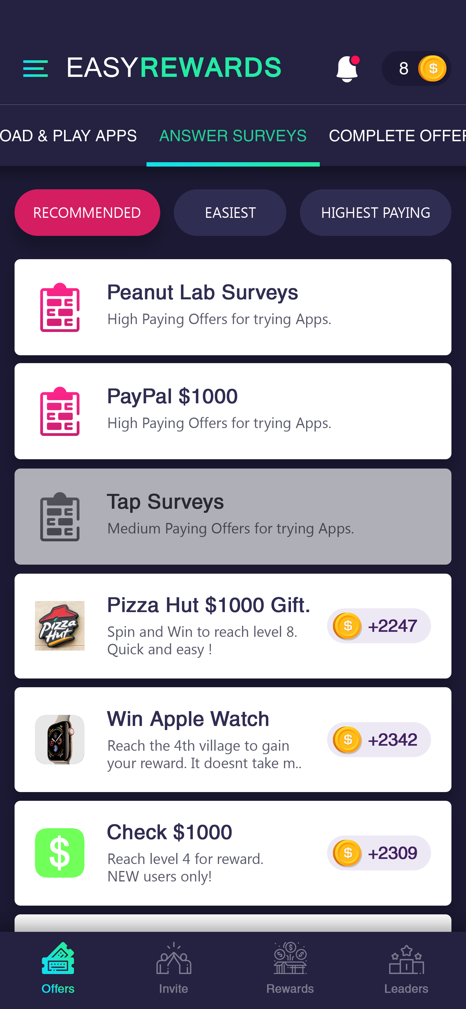 My Rewards - Screenshot